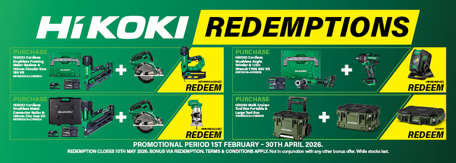 HiKOKI Kit Redemptions Feb-Apr 2026